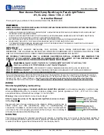 Preview for 1 page of Larson Electronics HAL-RA-48-6L-LED Instruction Manual