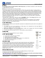 Preview for 2 page of Larson Electronics HAL-SL-10-20X-LED Instruction Manual