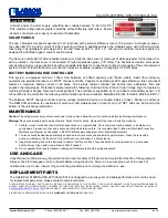 Preview for 2 page of Larson Electronics HAL-SPK-2X150PNL-SCS-2X100AH-24-PLC Instruction Manual