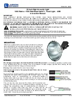 Larson Electronics HID-22-SL-480V Instruction Manual preview