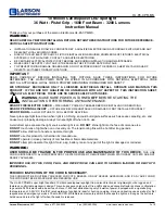 Larson Electronics HL-85-CPR-MS Instruction Manual предпросмотр