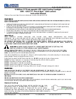 Preview for 1 page of Larson Electronics HL.RL-85-LED-36W-CPR-1227 Instruction Manual