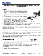 Preview for 1 page of Larson Electronics HL.RL-85-LED-36W-CPR Instruction Manual