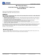 Предварительный просмотр 1 страницы Larson Electronics IDCMR-SRMT-IP-POE-4MP Instruction Manual