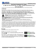 Larson Electronics IIND-DBL-36-1L-R1-120V Instruction Manual preview