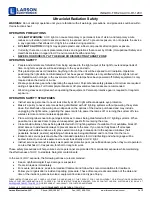 Preview for 3 page of Larson Electronics IND-AHC-TRF-2X2-UVC-R1-120V Instruction Manual