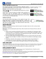 Preview for 2 page of Larson Electronics IND-AHF-CD-UVC-R1-220V-50C Instruction Manual