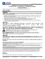 Предварительный просмотр 1 страницы Larson Electronics IND-DHA-FUVC-EX-36-3L-V2 Instruction Manual