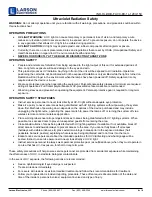 Preview for 4 page of Larson Electronics IND-HL-HDB-FUVC-EX-1L-120V-15C Instruction Manual