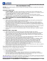 Preview for 4 page of Larson Electronics IND-LLP-UVC-KT.EV-R1-120V-0.75IN Instruction Manual