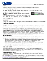 Preview for 2 page of Larson Electronics IND-LP-SS-24-2X2-2L-UVC Instruction Manual