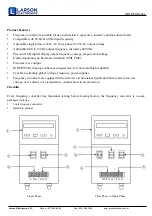 Предварительный просмотр 3 страницы Larson Electronics IND-SFC Series Instruction Manual