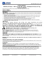 Larson Electronics IND-TBL-BX-R13-UVC-120V Instruction Manual предпросмотр