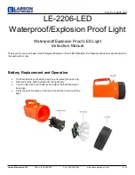 Preview for 1 page of Larson Electronics LE-2206-LED Instruction Manual