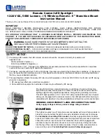 Preview for 1 page of Larson Electronics LE-4100-6-A Instruction Manual