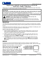 Larson Electronics LEDWP-600E-M-E2E-20C Quick Start Manual preview