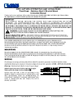 Larson Electronics LEDWP-600E-SSB-1227-56K Instruction Manual preview