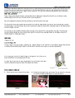 Предварительный просмотр 2 страницы Larson Electronics LZRWL-CRN-RED-100MW Instruction Manual