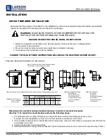 Предварительный просмотр 2 страницы Larson Electronics MPD CB-SF-489 Series Installation Manual