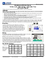 Предварительный просмотр 1 страницы Larson Electronics MS-AT-7A-HV-WP Instruction Manual