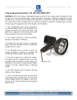 Preview for 1 page of Larson Electronics RL-85-LED-36W-CPR Operating Instructions