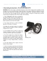 Предварительный просмотр 1 страницы Larson Electronics RL-85-LED-36W-CPR Operating Instructions