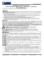 Preview for 1 page of Larson Electronics SLEDB-110V-MS-PA Instruction Manual