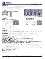 Предварительный просмотр 2 страницы Larson Electronics SLEDB-CL1B-MS-MT-AT-PA-12V Instruction Manual