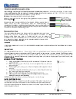 Preview for 2 page of Larson Electronics TPM-2XWP60E-25C Instruction Manual