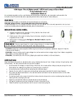 Preview for 1 page of Larson Electronics VPLHL-15WLED-PC-GR30 Instruction Manual