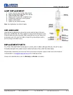 Preview for 2 page of Larson Electronics VPLHL-15WLED-PC-GR30 Instruction Manual