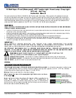 Preview for 1 page of Larson Electronics VPLHL-7WLED-50-NP Instruction Manual