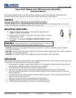 Larson Electronics VPLHL-7WLED-GR30 Instruction Manual preview
