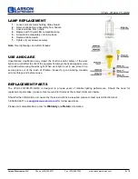 Предварительный просмотр 2 страницы Larson Electronics VPLHL-7WLED-PC-GR50 Instruction Manual