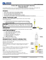 Larson Electronics VPLHL-7WLED-PC-XGFI Instruction Manual preview