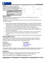 Preview for 3 page of Larson Electronics WAL-QP-4X500-25 Instruction Manual