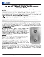 Larson Electronics WAL-TL-2X12W-C-SP Instruction Manual предпросмотр