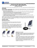 Preview for 1 page of Larson Electronics WAL-TL-3XTL-C-SOL-100C Instruction Manual