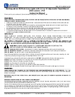 Preview for 1 page of Larson Electronics WAL-TP.S-2XRL16-LED Instruction Manual