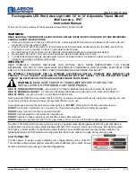 Preview for 1 page of Larson Electronics WAL-TP.S-RL16-LED Instruction Manual