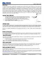 Preview for 2 page of Larson Electronics WAL-TP.S-RL16-LED Instruction Manual