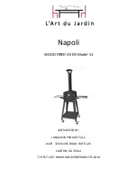 Preview for 1 page of L’Art du Jardin Napoli V1 Manual