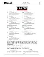 Предварительный просмотр 3 страницы Larzep AU02015 Instruction Manual