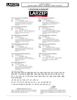 Предварительный просмотр 4 страницы Larzep CY0109 Instruction Manual