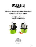 Larzep HBE Series Operating And Maintenance Instructions Manual preview