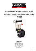 Larzep PH035 Instructions & Maintenance Sheet preview