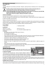 Preview for 3 page of LAS 11010 Operating Instructions Manual