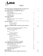 Preview for 2 page of LASA LS 44H Installation, Use And Maintenance Manual