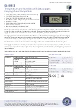 Предварительный просмотр 1 страницы Lascar EL-SIE-2 Manual