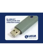 Lascar EL-USB-RT Installation And Operation Manual preview